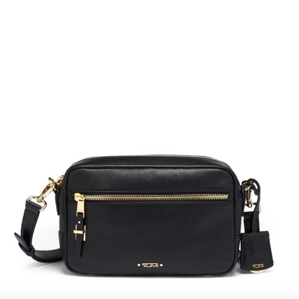 Tumi Black Florence Leather Crossbody